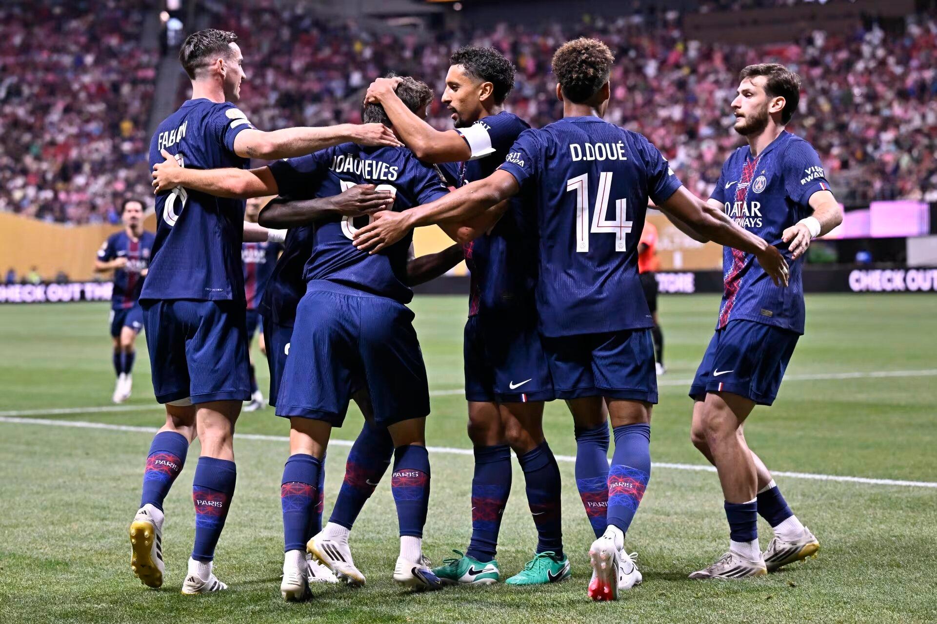 PSG goleou o Inter Miami