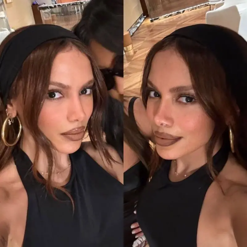 Anitta surpreendeu ao aparecer bem diferente em fotos