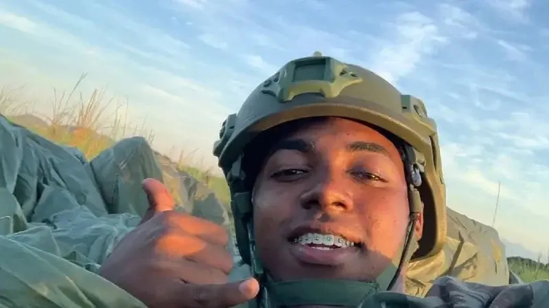 Imagem do soldado Wenderson Nunes Otávio, que morreu no Rio de Janeiro
