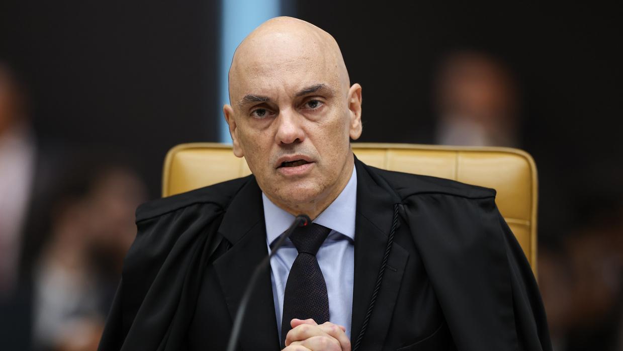Alexandre de Moraes no STF. Imagem usada na matéria onde ministro nega pedido de Bolsonaro e não admitirá tumulto processual