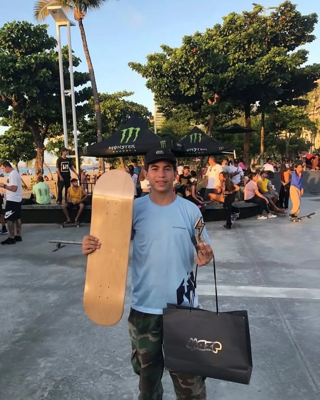 Foto de skatista de 15 anos morto a tiros em Fortaleza