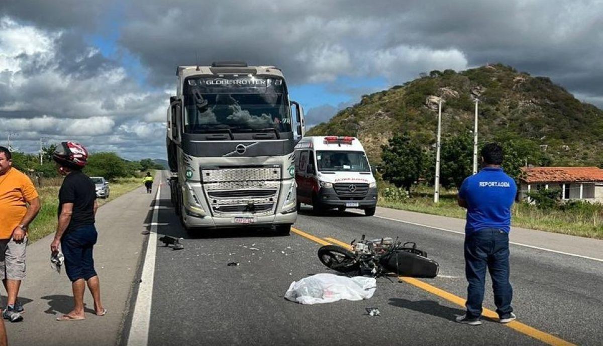 Foto de acidente em Itapajé onde repórter descobriu que seu irmão era vítima de acidente fatal que ele saiu para cobrir