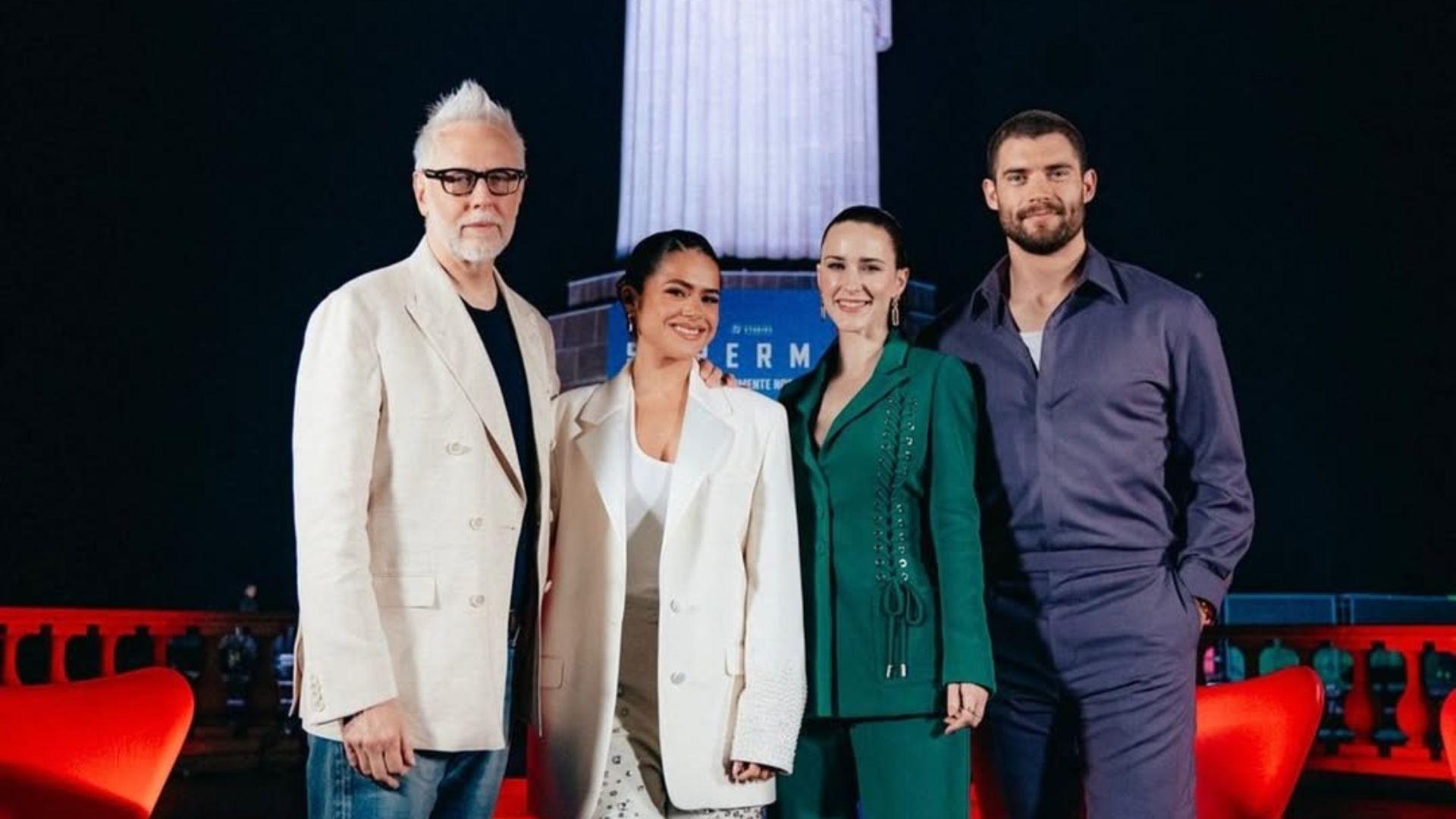 Maisa e o elenco e o diretor do novo filme do Superman