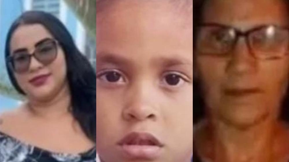 Na imagem, Carla Enyd Alves, Wallace Rian Pereira e Sílvia Helena de Sousa, três das seis vítimas do acidente