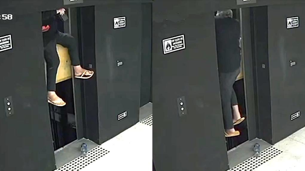 Câmera registrou queda de cearense em fosso de elevador