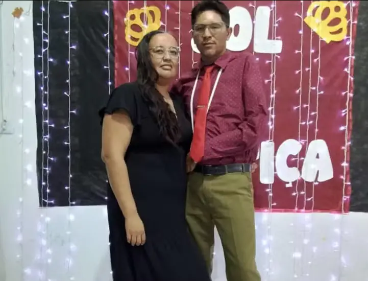 Imagem do casal Wagner Ferreira Gomes, de 41 anos, e Francineide Borges Oliveira, de 36 anos, morto a tiros dentro de casa em Irauçuba