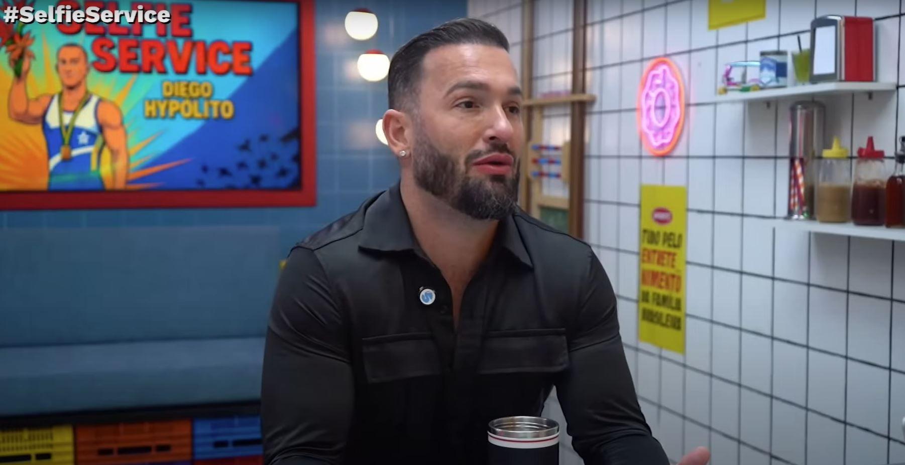 ex-ginasta diego hypolito durante entrevista ao podcast selfie service