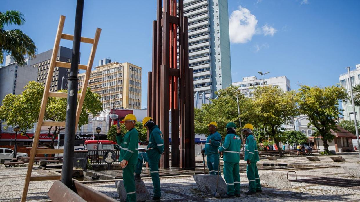 Praça do Ferreira Passa por Obra de Requalificação de R$ 8 Mi para Revitalizar o Coração de Fortaleza