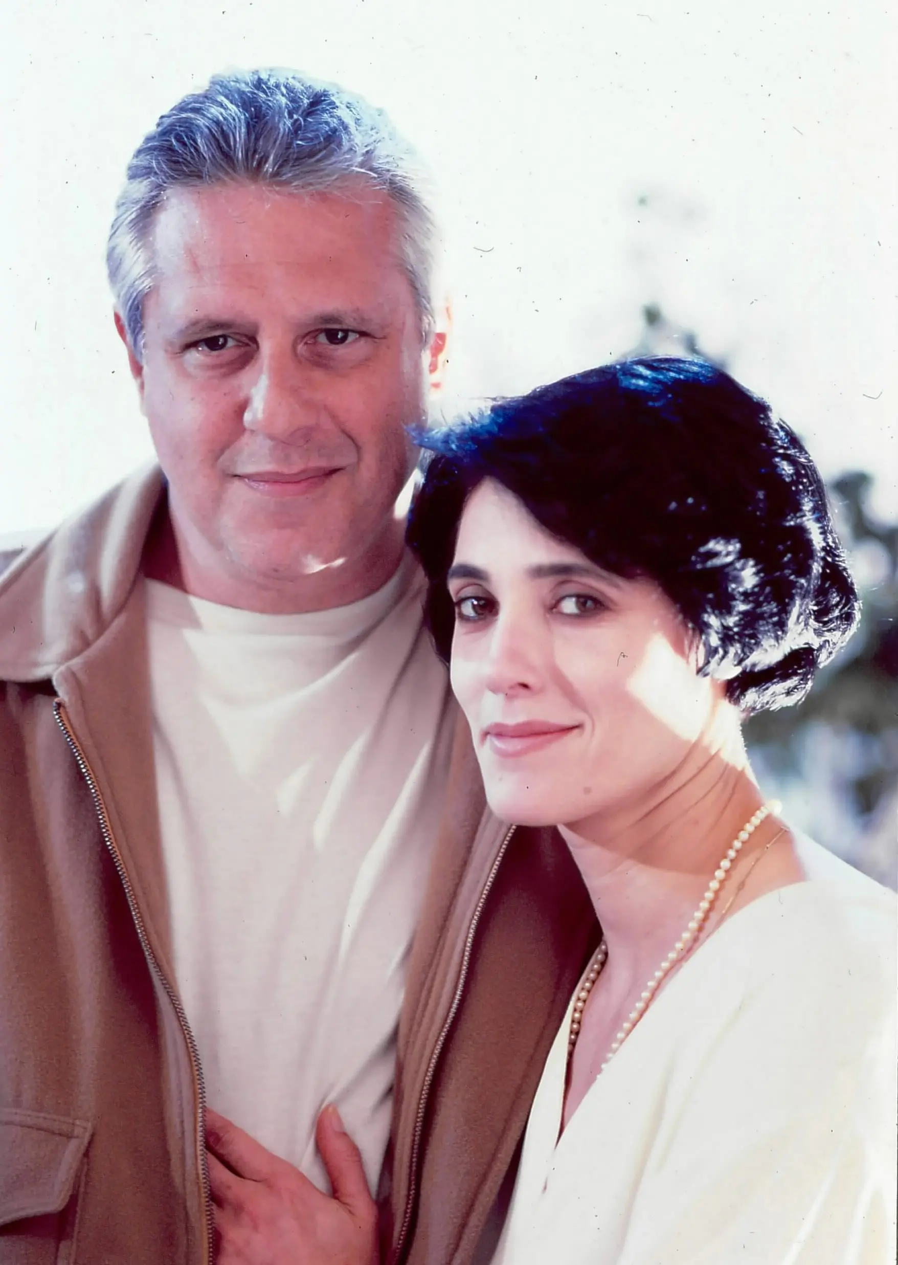 Antônio Fagundes e Christiane Torloni caracterizados como Otávio e Diná na novela A Viagem