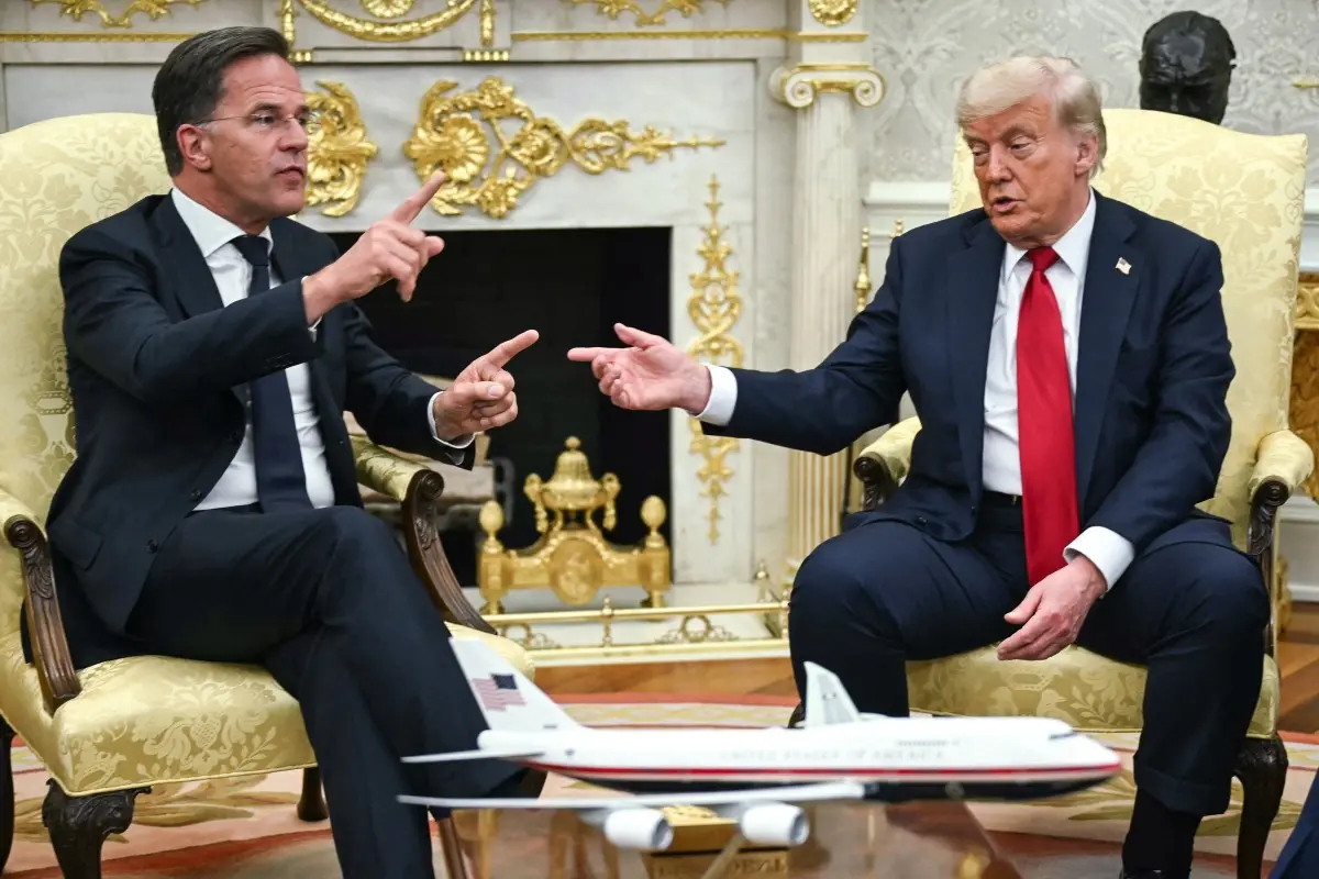 Reunião de Trump com o secretário-geral da Organização do Tratado do Atlântico Norte (Otan), Mark Rutte, na Casa Branca