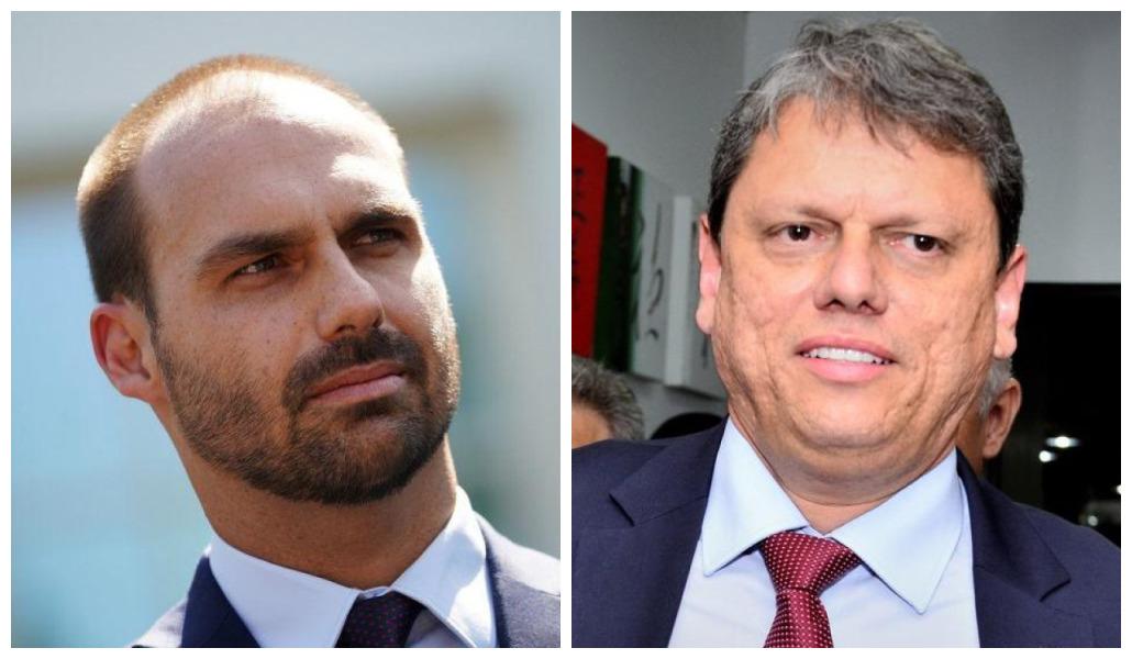 Eduardo Bolsonaro e Tarcísio de Freitas