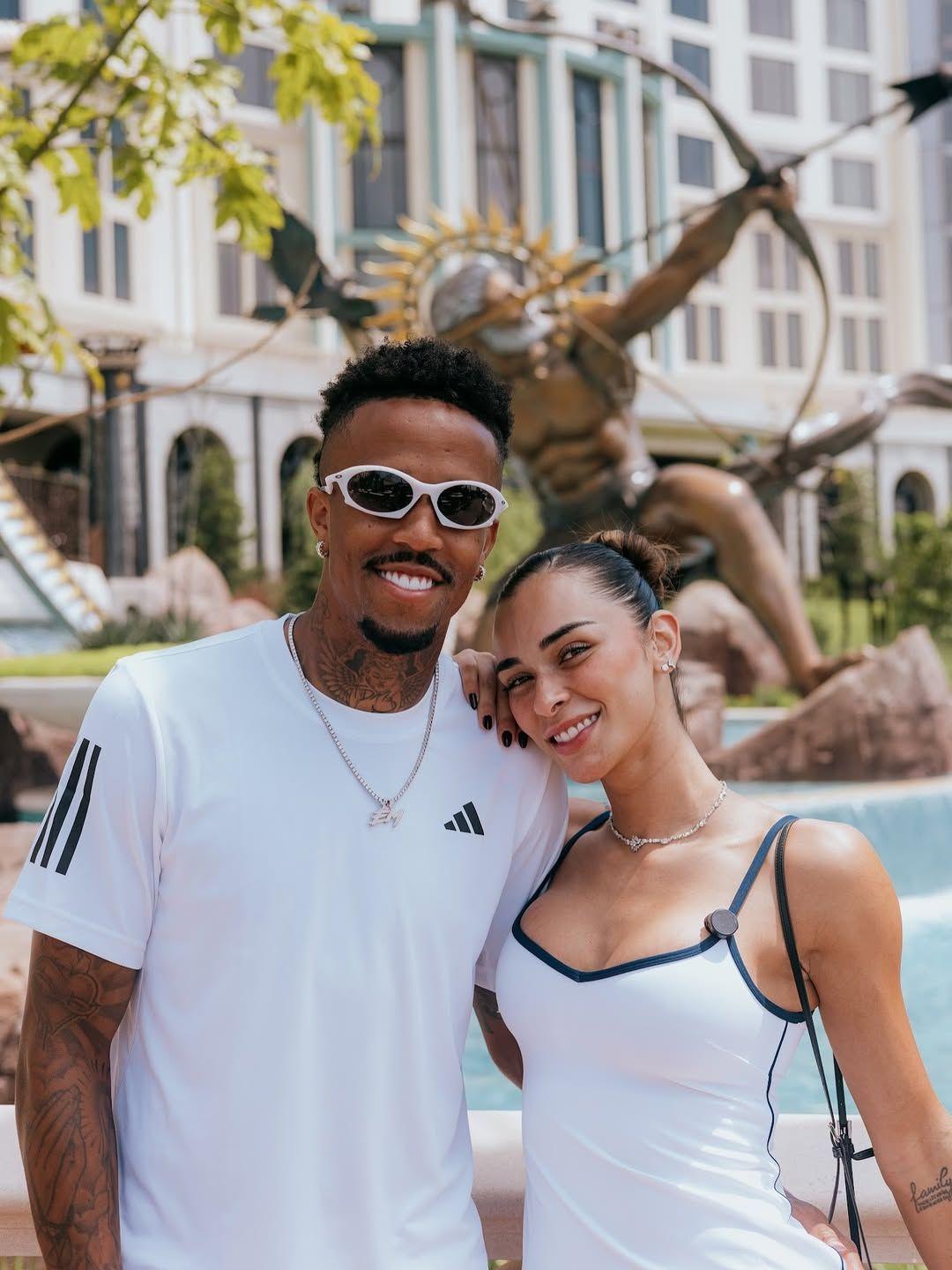 Éder Militão e Tainá Castro estão juntos desde 2023