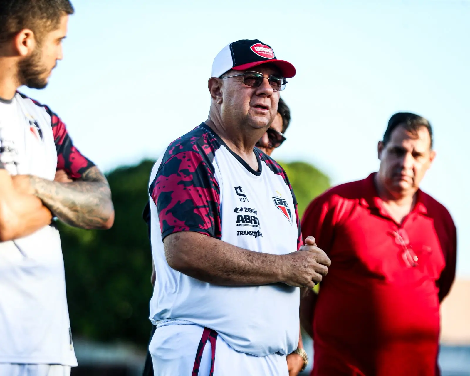 Foto de Marcelo Vilar durante treino do Ferroviário