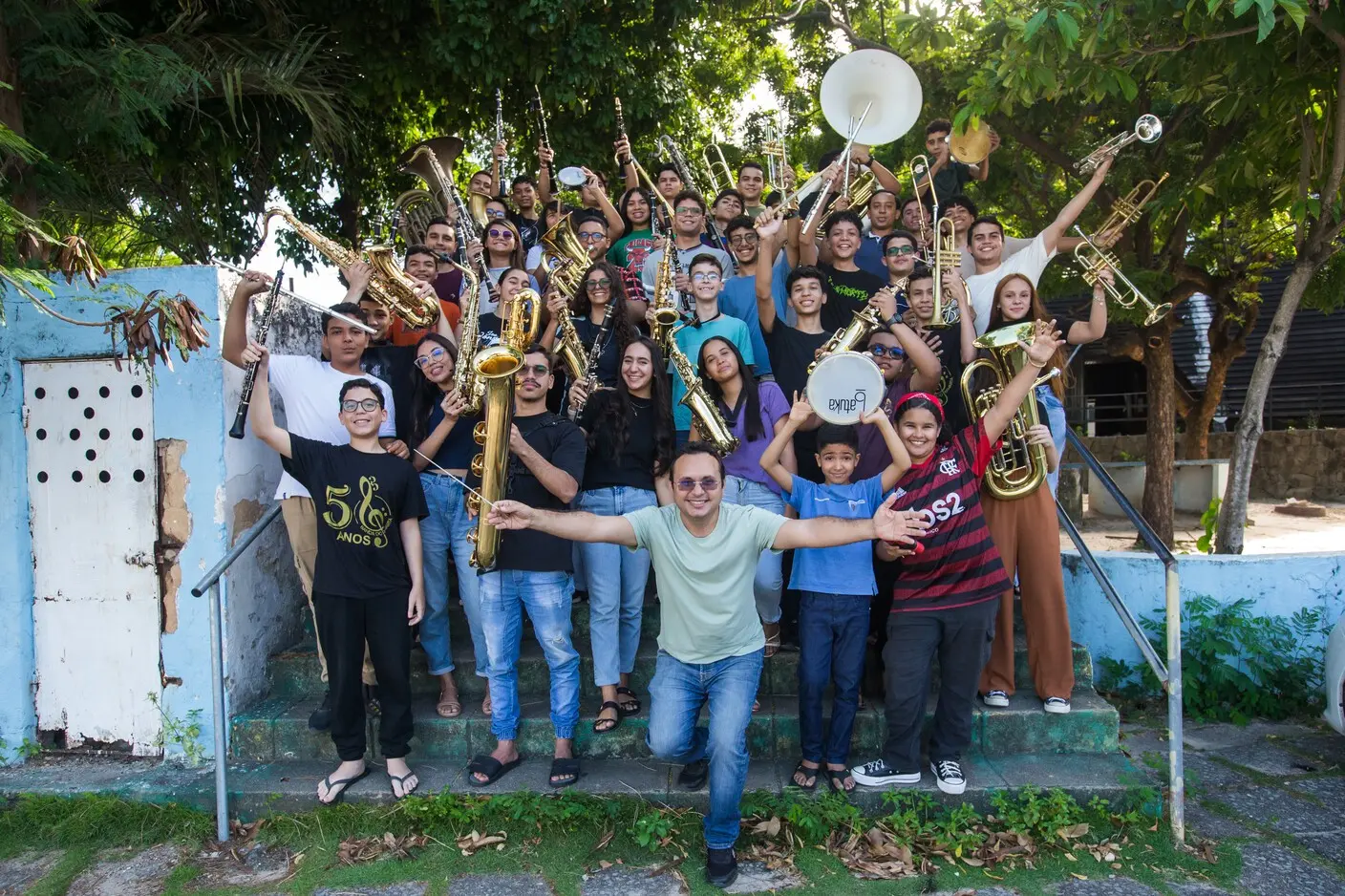 Banda do Piamarta foi fundada em julho de 1972 e atua na formação artística e humana de crianças e jovens cearenses