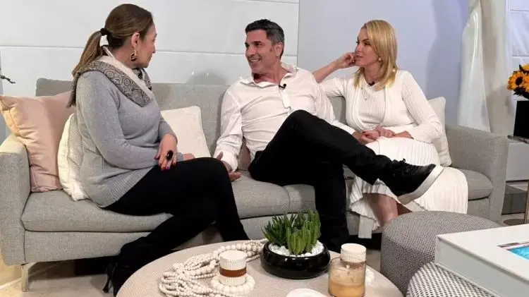 Edu Guedes e Ana Hickmann conversaram com Sônia Abrão