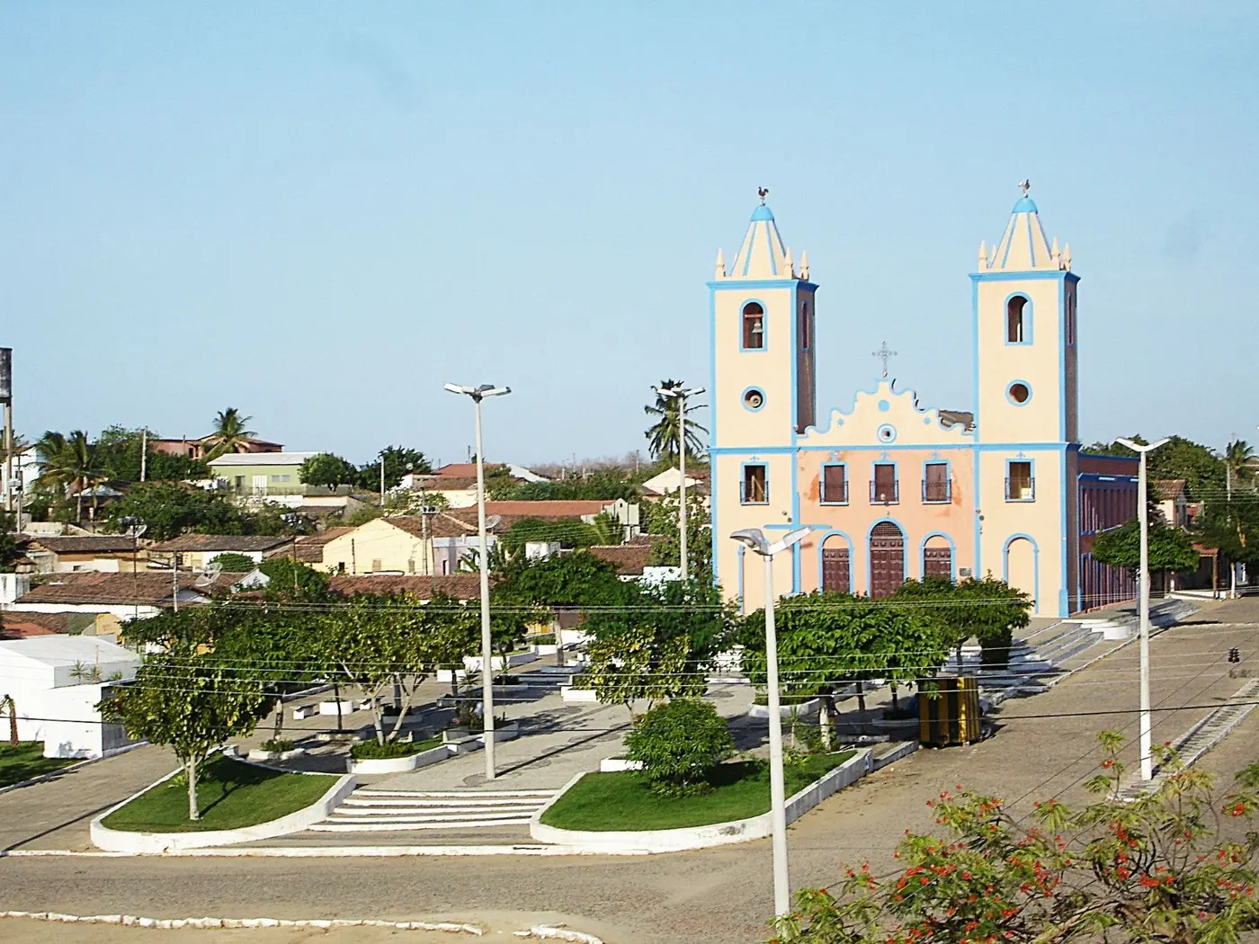 Foto que contém a Igreja Matriz de Miraíma