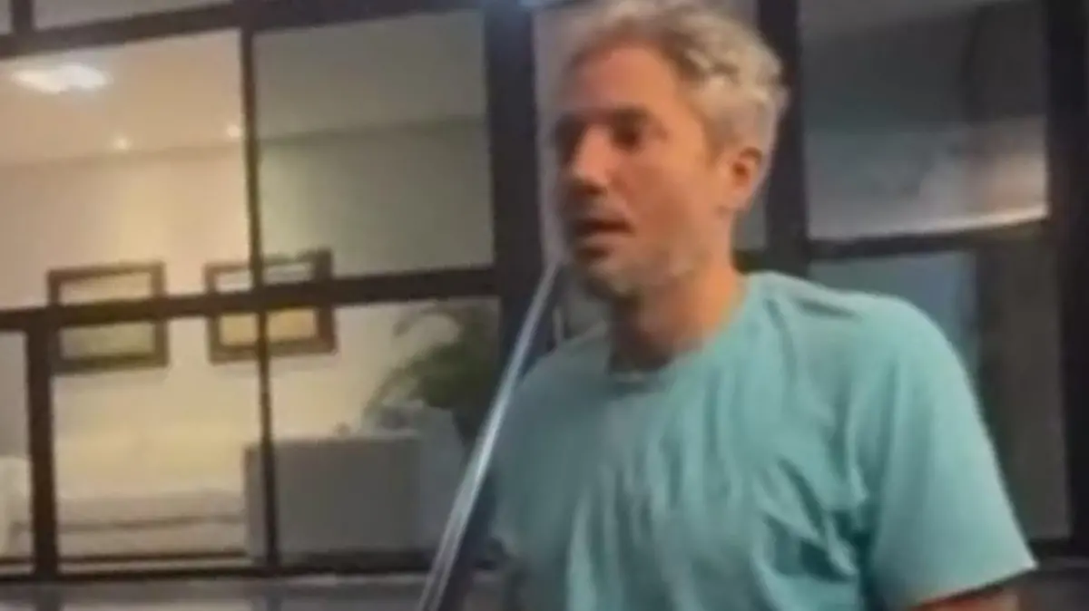 Imagem do empresário Rafael Elisario Ferreira, após matar o jovem Kauã Oliveira Guedes em uma colisão no trânsito, em Fortaleza