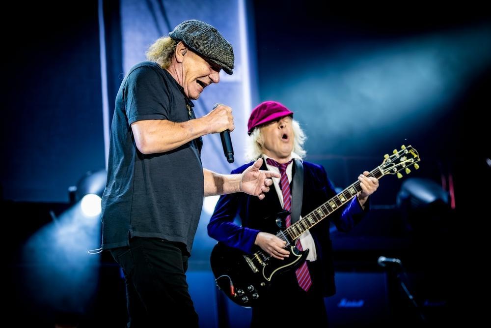 AC/DC se apresenta em show no ano passado. Imagem usada em matéria sobre possibilidade de banda fazer turnê no Brasil