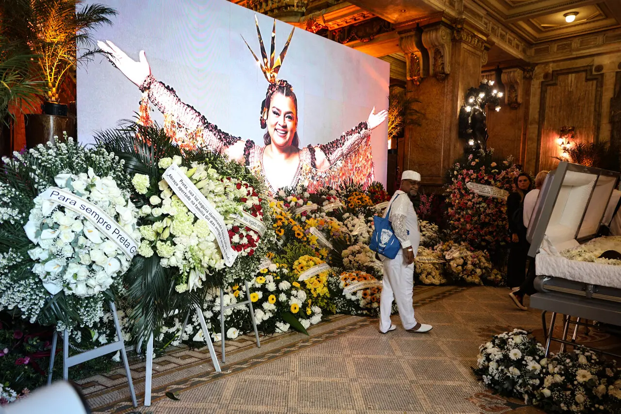 Foto de velório de Preta Gil no Theatro Municipal do Rio de Janeiro nesta sexta-feira (25
0