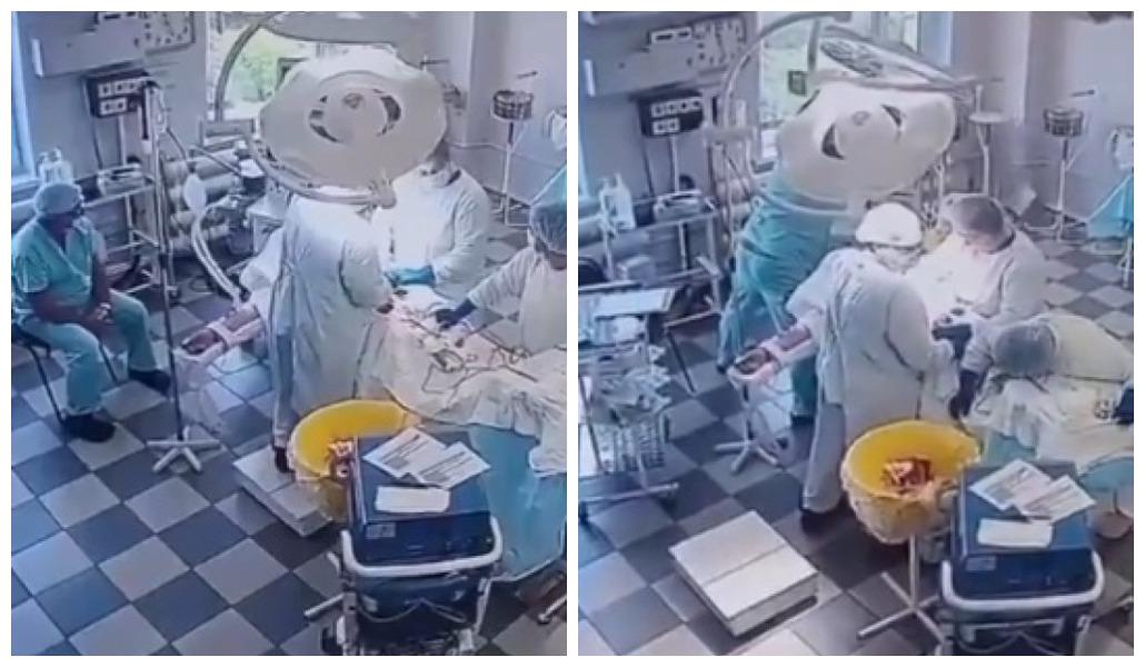 Médicos durante terremoto