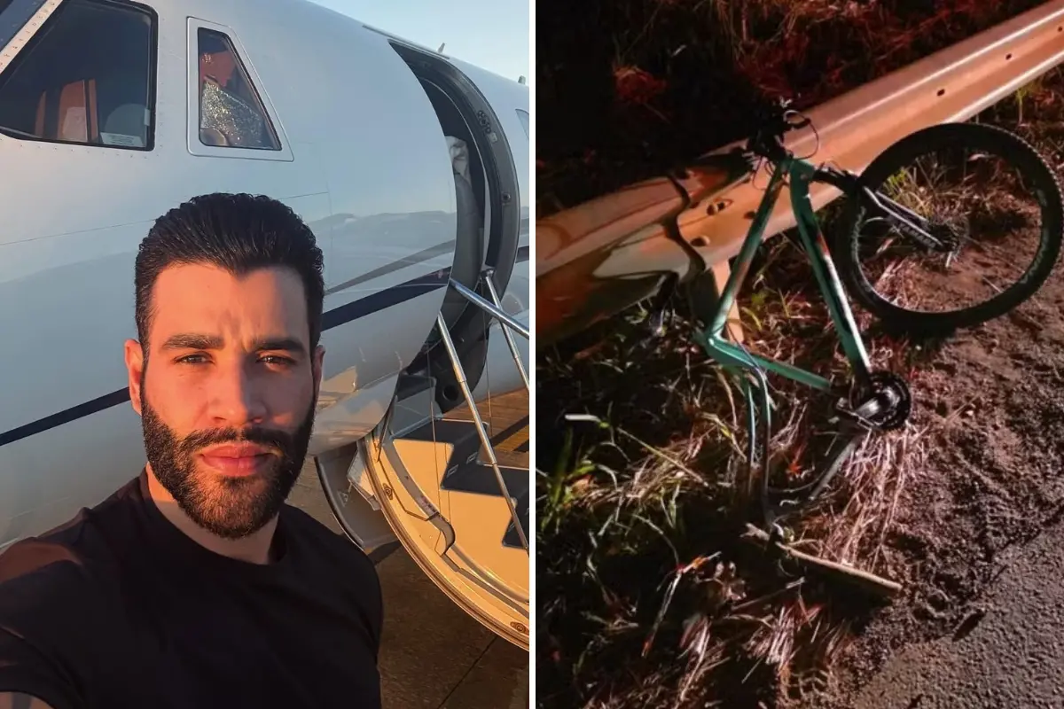 Imagem do cantor Gusttavo Lima, que teve um funcionário que sofreu um acidente de trânsito