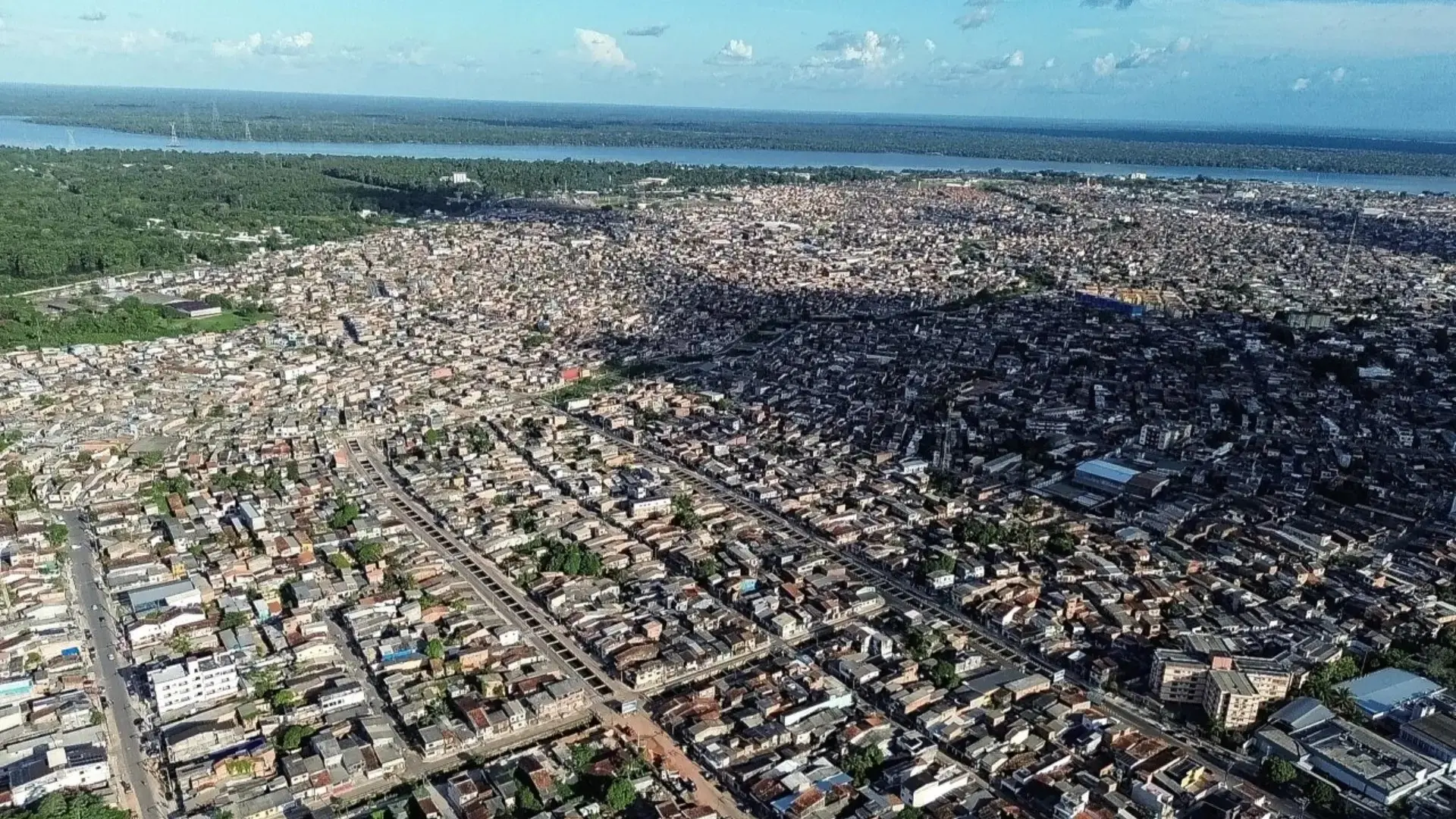 Vista aérea da cidade de Belém. Imagem usada em matéria sobre COP30