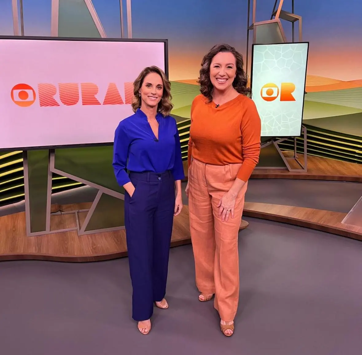 As apresentadoras do programa Globo Rural