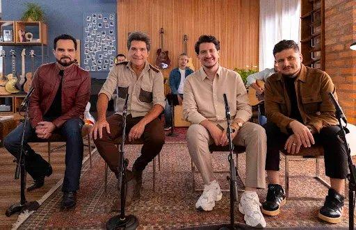 Daniel com os convidados da semana