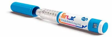 Caneta de Lirux, usado para controle de diabetes tipo 2