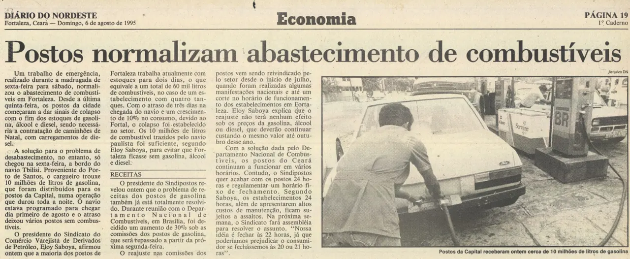 Colapso combustíveis