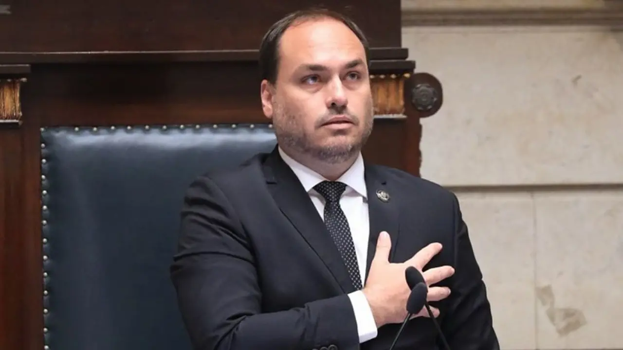 Vereador Carlos Bolsonaro na Câmara dos Vereadores do Rio de Janeiro