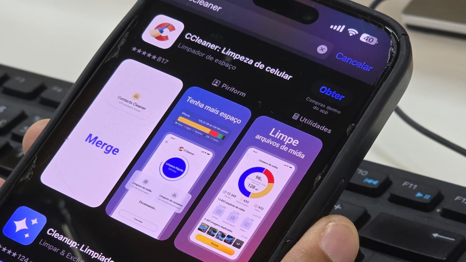 Aplicativos como CCleaner facilitam a limpeza da memória do celular