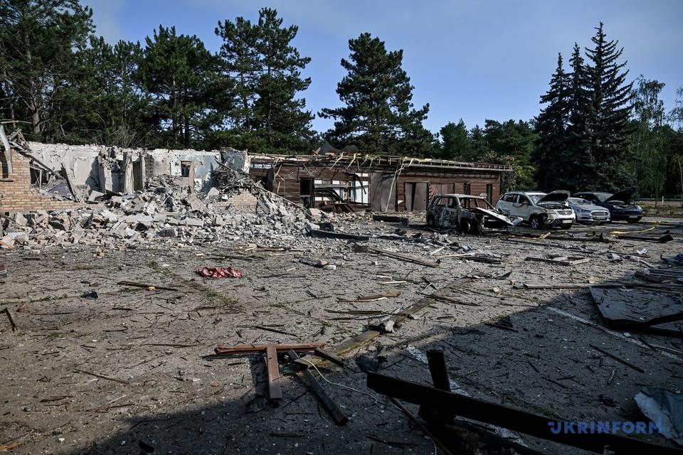 Centro atingido por ataques russos