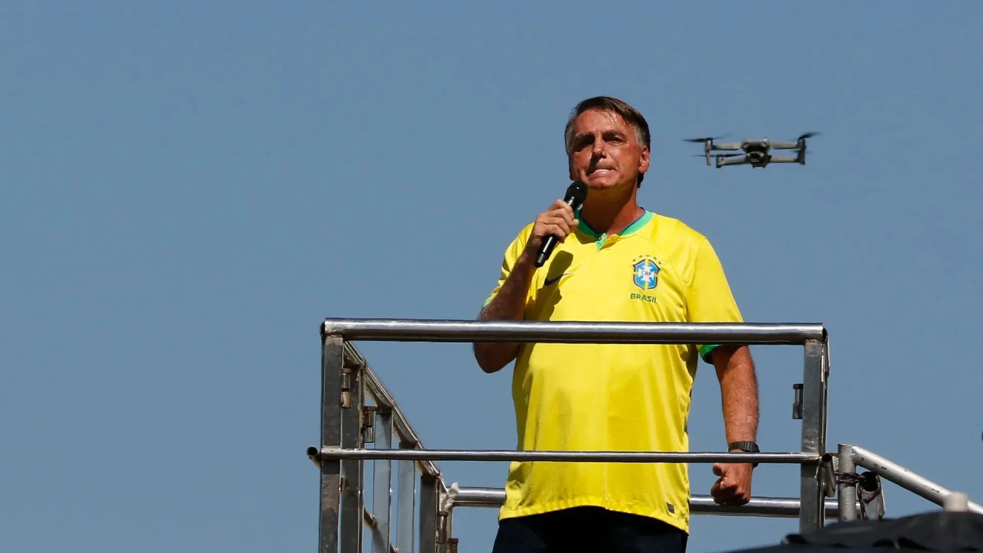 Bolsonaro durante discurso