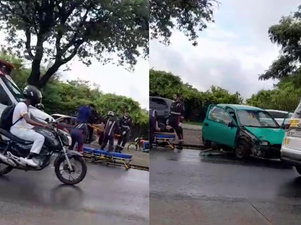 Fotos de acidente na avenida raul barbosa, em Fortaleza