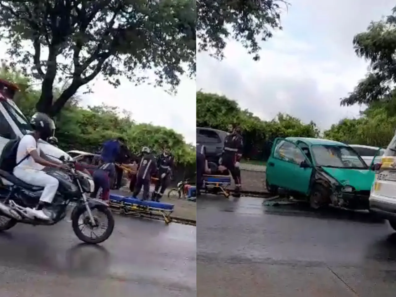 Fotos de acidente na avenida raul barbosa, em Fortaleza