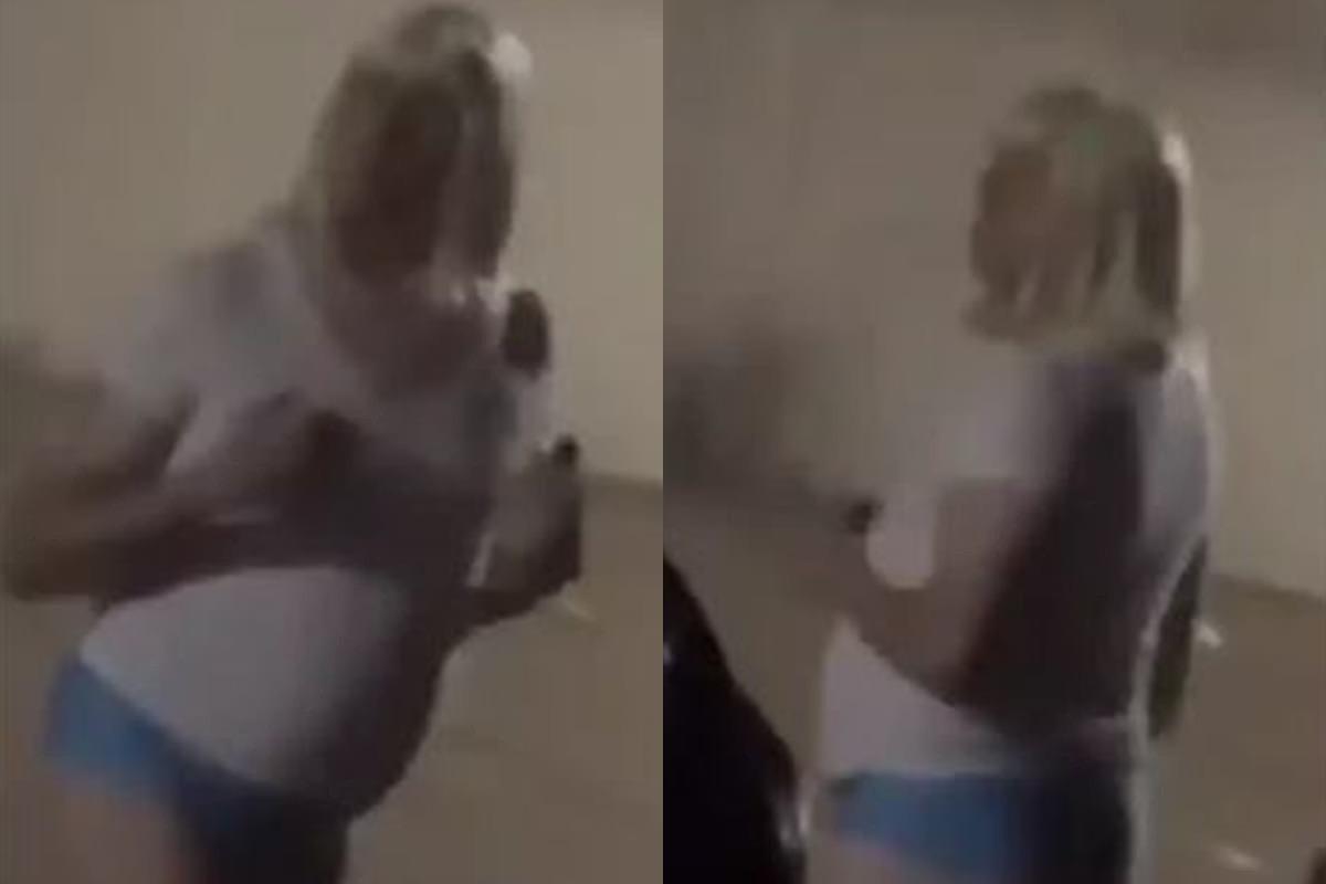 foto de pastor flagrado de calcinha e peruca em bar de Goiânia