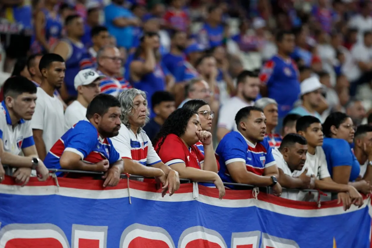 Foto do Castelão, que teve público modesto do Fortaleza e ‘invasão’ argentina na Libertadores
