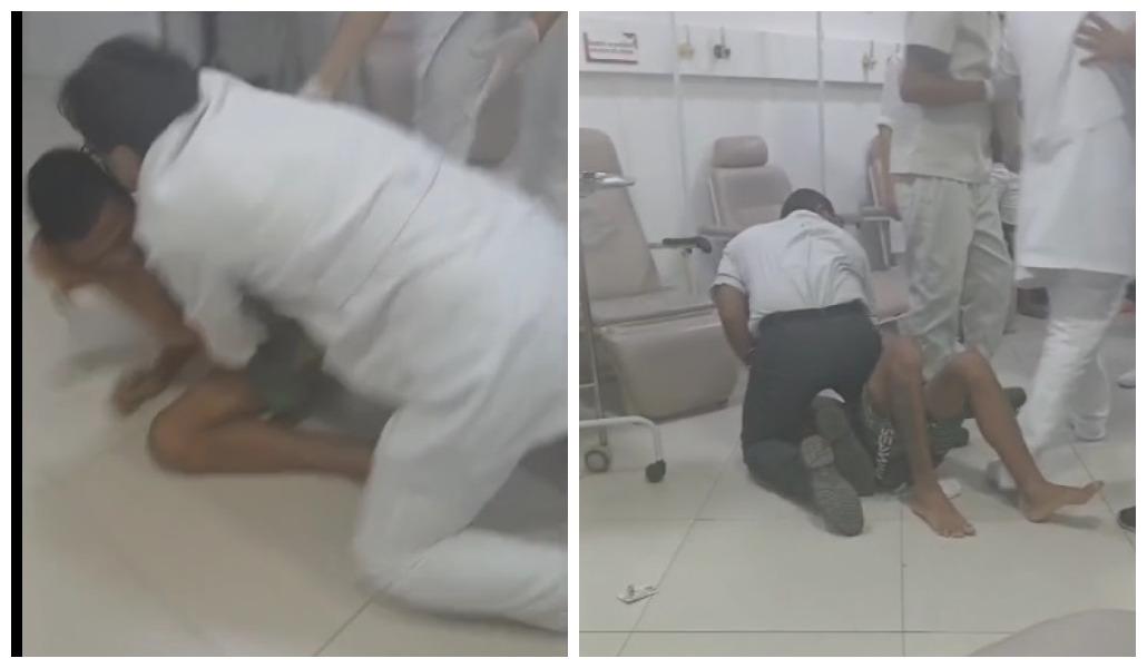 Agressão a técnico de enfermagem