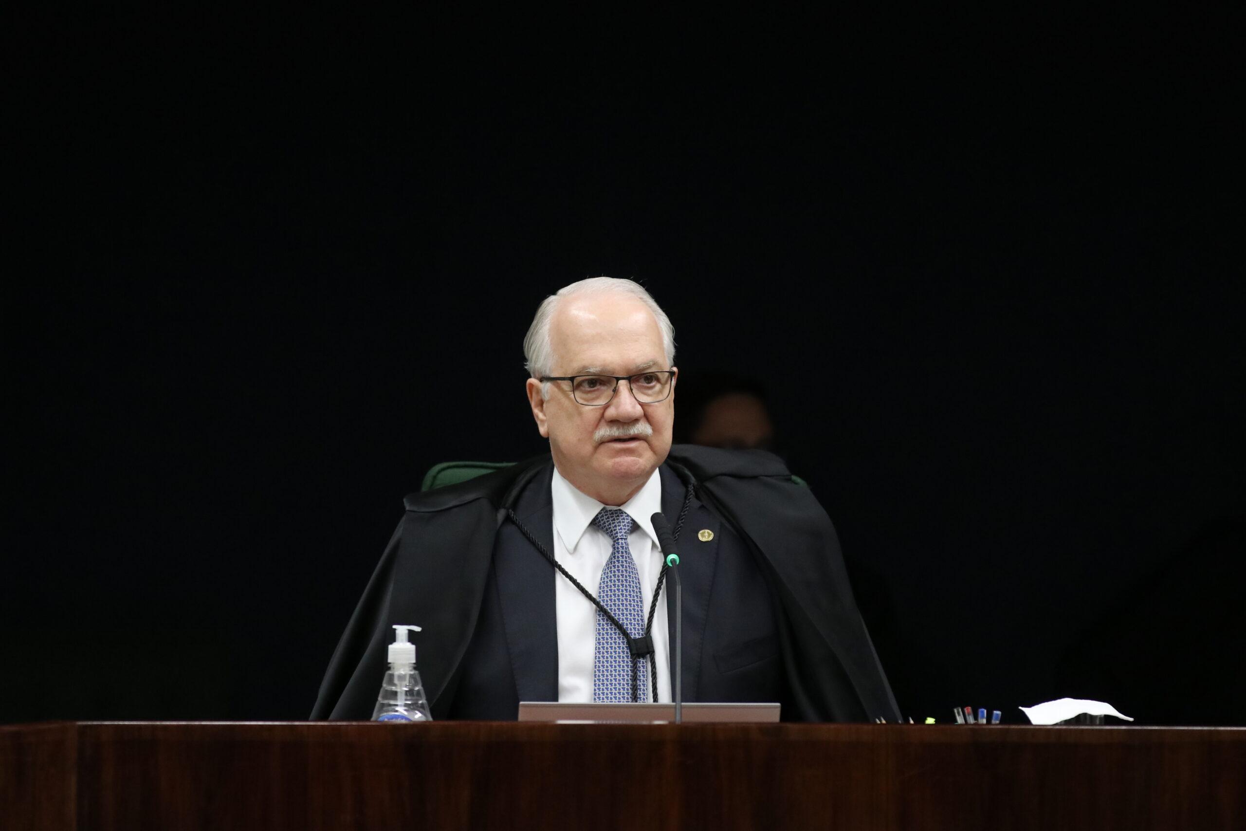 Ministro Edson Fachin que foi eleito presidente do STF e ministro Alexandre de Moraes será seu vice