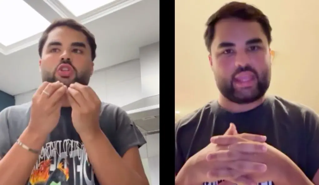 O influenciador afirmou que pessoas sem noção  o xingaram e hostilizaram