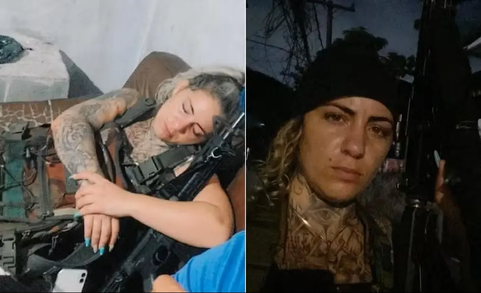 Fotos da Diaba Loira, chefe de facção morta