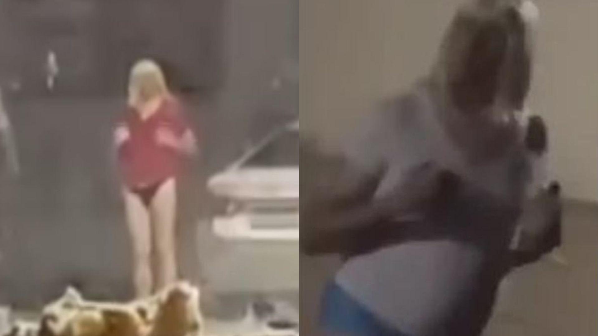 Colagem de fotos do pastor de calcinha