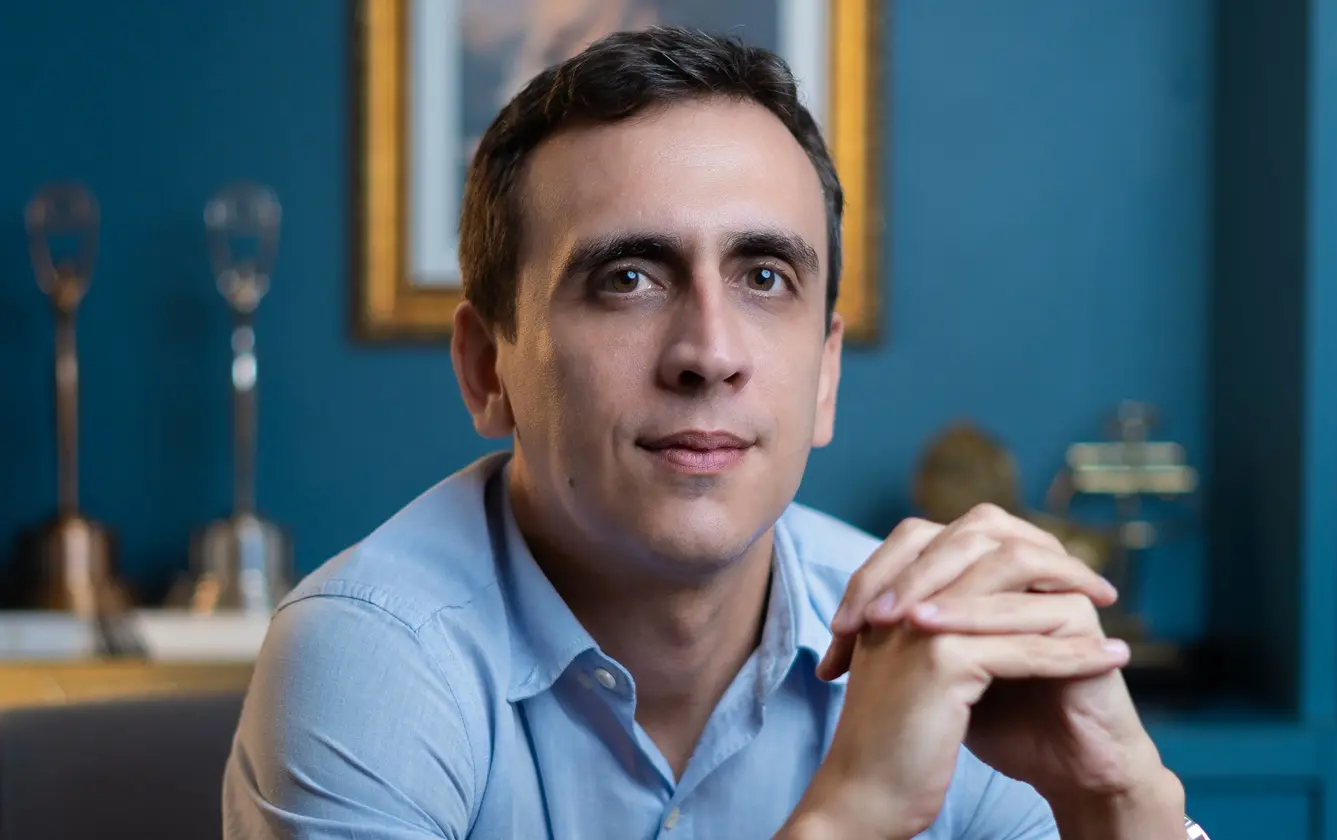 Retrato de Marcel Pinheiro, da Timoneiro