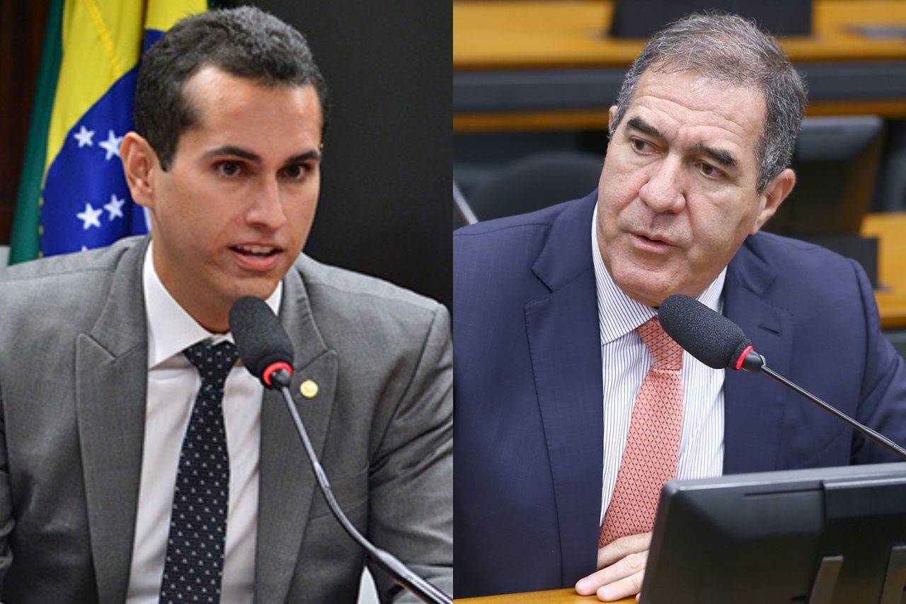 Montagem com fotos de Domingos Neto e Luiz Gastão, coordenadores da bancada do Ceará no Congresso Nacional