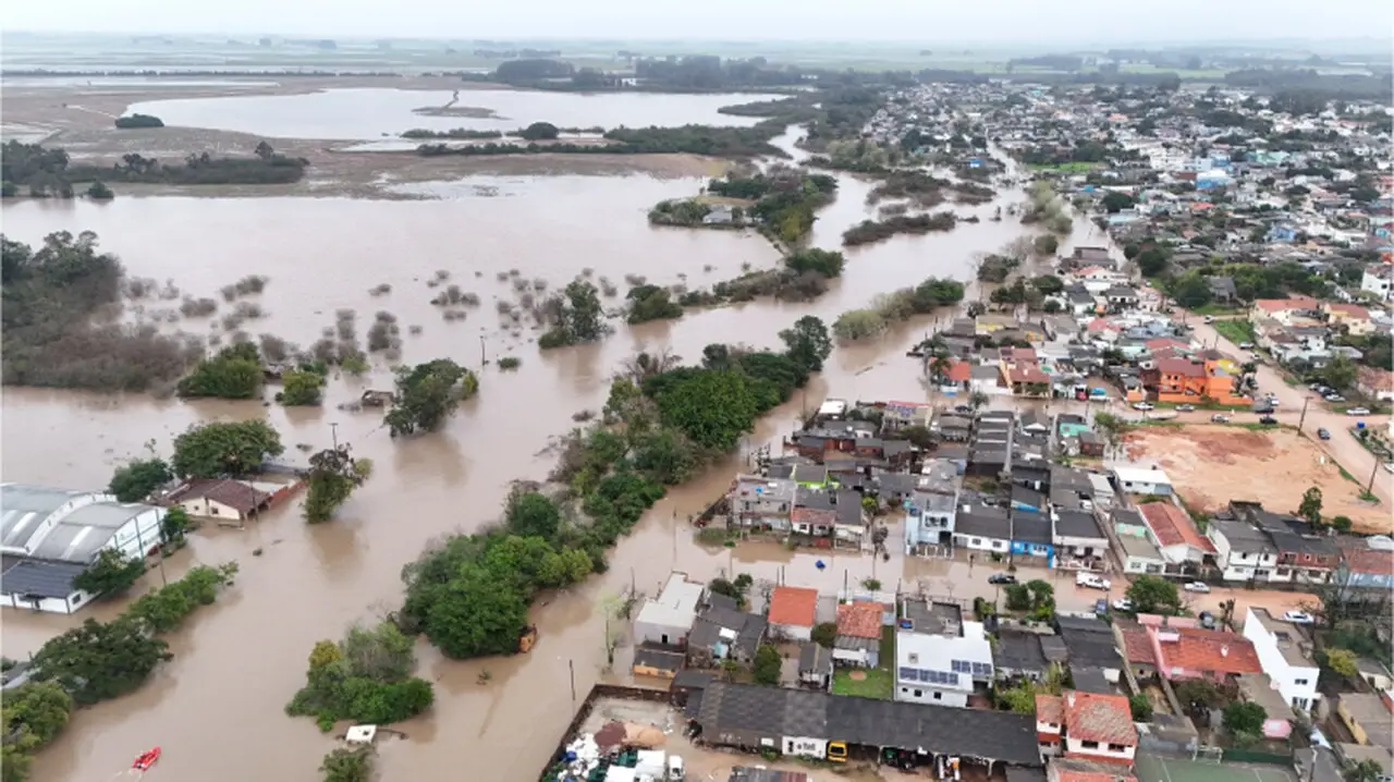 A cidade de São Lourenço do Sul (foto) foi a mais atingida
