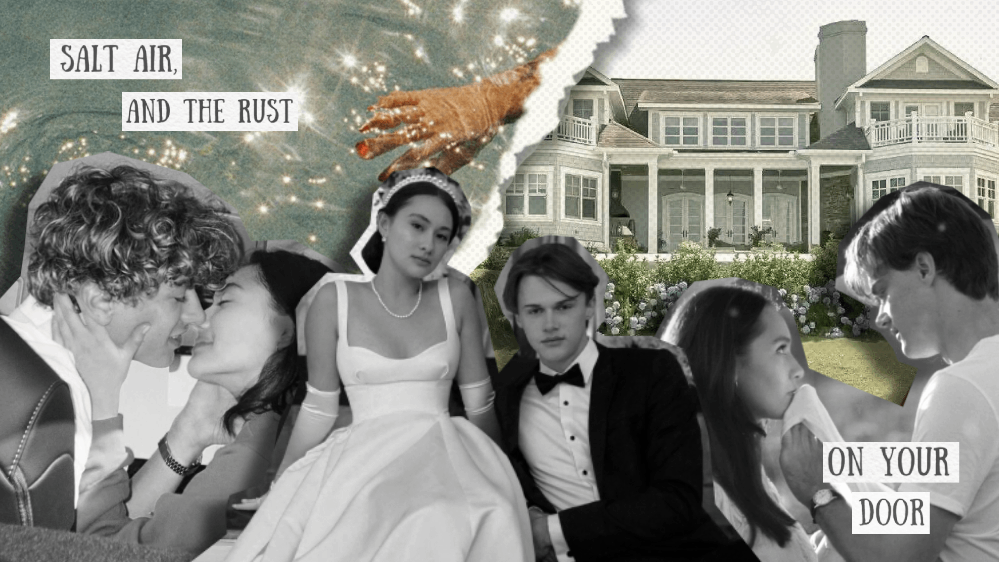 Imagem dos personagens Belly, Conrad e Jeremiah da série O Verão que Mudou Minha Vida, para uma matéria que vai focar na diferença entre a série e os livros