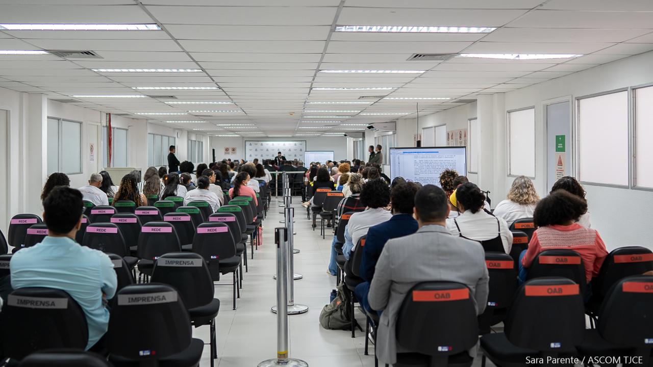 Foto de dentro do Júri da Chacina do Curió