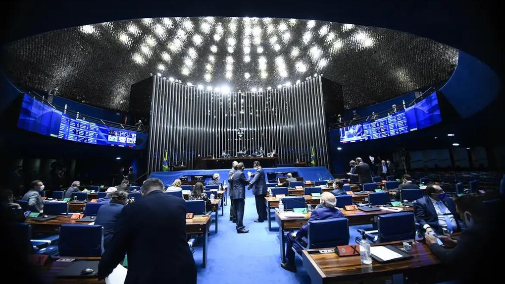 Senado Federal com a presença de senadores