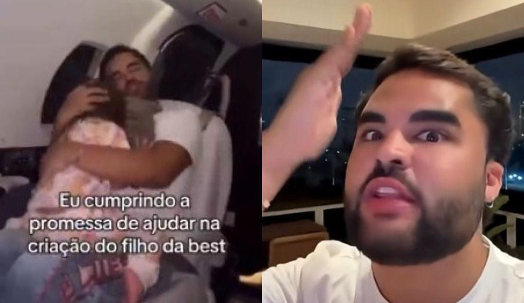 Há poucos dias, Lucas foi confundido com Hytalo Santos em um aeroporto